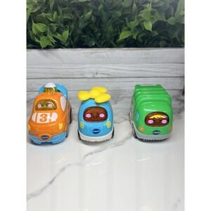 VTech GO GO Smart Wheels Cars. Garbage Truck  Helicopter CarLights Sounds WORKS!